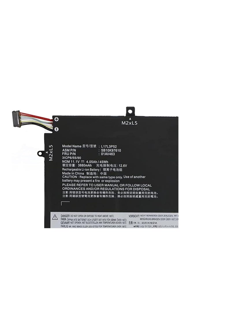 Terabyte بطارية لابتوب L17L3P52 01AV463 لجهاز Lenovo ThinkPad L480 L490 L580 L590 L14 الجيل 1 الجيل 2 L15 الجيل 1 الجيل 2 سلسلة L17C3P52 01AV466 L17M3P53 SB10K976 10 SB10 0K97611 01AV464 L17M3P54 01AV465 11.1V - Image 2