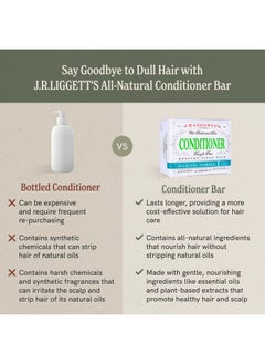 J·R·LIGGETT'S J·R·LIGGETT'S Hair Conditioner Bar - Organic Dry Bar For Natural Curly Hair - Plant Based Ingredients-Zero Waste, Sulfate & Cruelty-Free - Conditioner - 1.75 Ounces  - Image 3