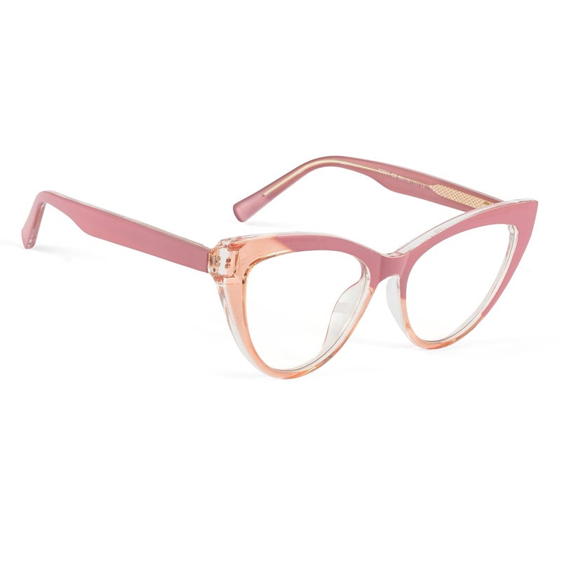 PERKEY Store Cateye Black Eye Glasses for Women | Blue Light Blocking | Computer Glasses | TR90 Metal Frame - Image 1