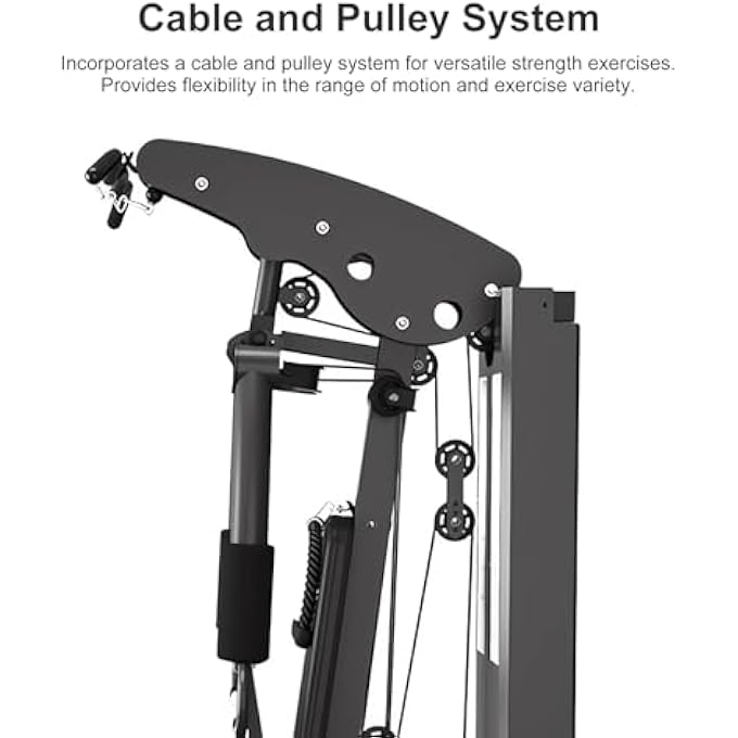 rayihni Multifunction Steel Home Gym Station 150Lb Weight Stack Machine Mst-Mc800 - Image 5