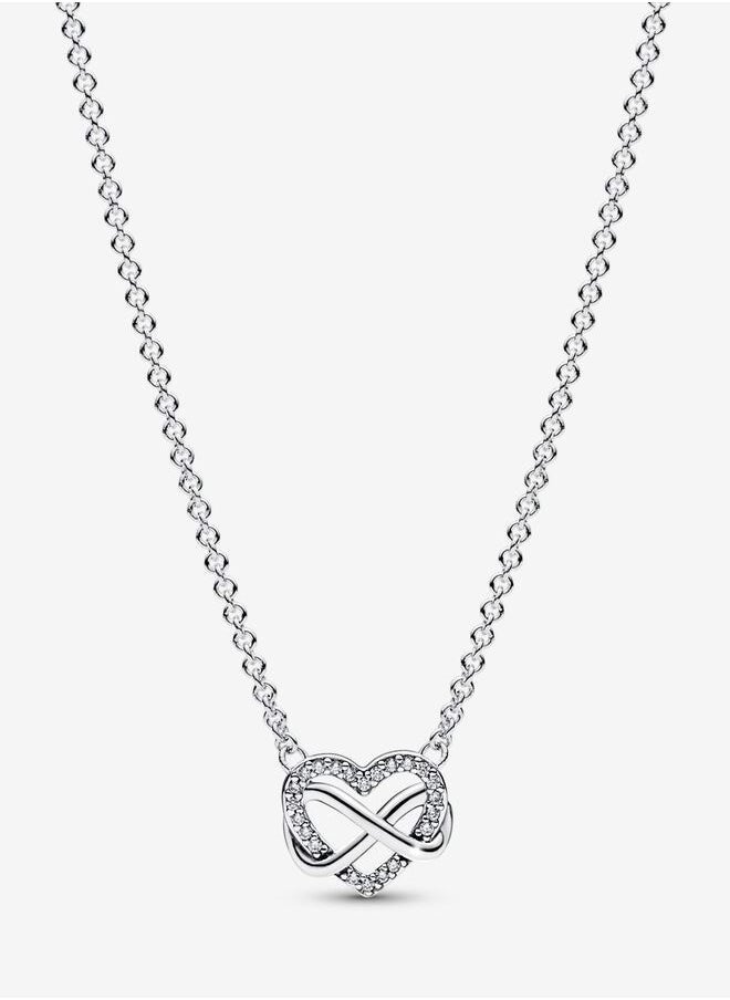 EVEREEN Sparkling Infinity Heart Collier Necklace for Women 392666C01-50  - Image 1