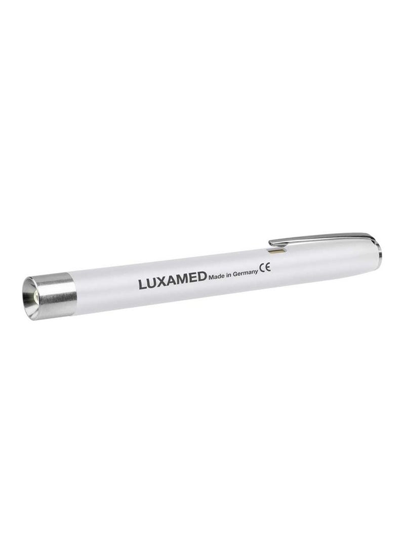 LUXAMED Examination Penlight with Standard Bulb - Medical Grade Diagnostic Pen Torch with Neutral White Light, Pocket Clip, Compact Design, Doctor Tool, Nurse Essentials (White)  - Image 1
