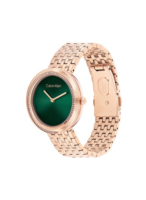 Twisted Bezel Analog Watch