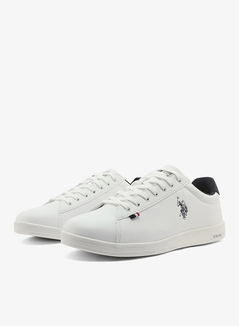 U.S. Polo Assn. white Men's Full White Sneakers - Lightweight, Breathable and Comfortable Shoes for Men | Best Price UAE