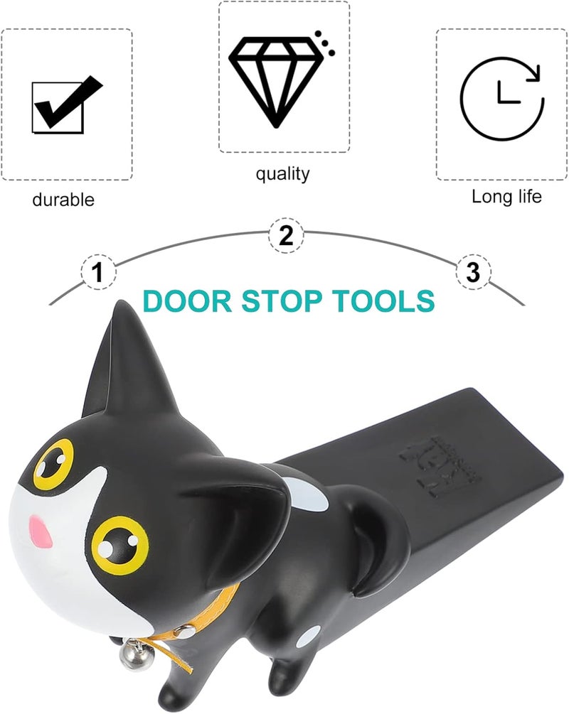 klarako Doorstop Animal Door Stopper Floor Door Stopper Door Stops for Bottom of Door Heavy Duty Door Wedges Door Plug Door Buffer Cat Door Wedge Cat Door Stop Cartoon Door No Punching PVC - Image 4