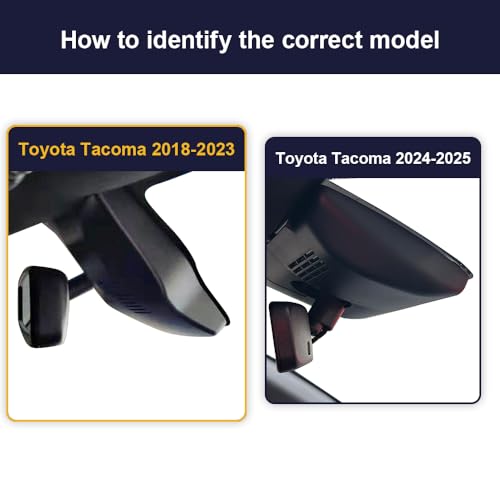 Fitcamx 4K Dash Cam Compatible with Toyota Tacoma 2018 2019 2020 2021 2022 2023 Limited SR5 SR TRD Sport Off-Road Pro, OEM Factory Look, 2160P Video WiFi, G-Sensor Loop Recording, Plug&Play, 64GB Card - Image 2