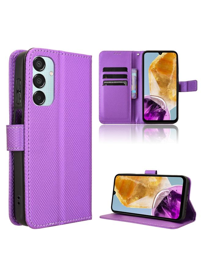 S-TOP Case For Samsung Galaxy F15 / M15 5G Diamond Texture Leather Phone Case - Image 1