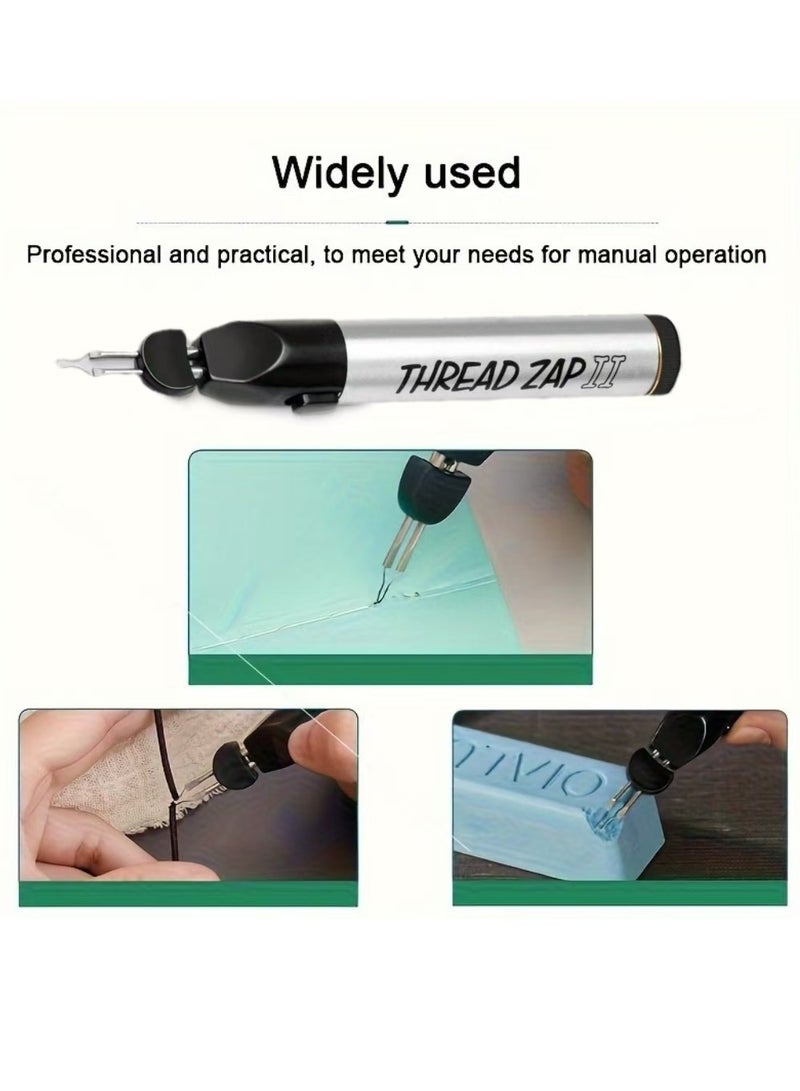 1pc Thread Burner, 5.25 inches, Push on, Battery Operated , Trim, Burn and Melt thread with one touch, Ideal for finishing bead weaving and stringing projects - Image 3