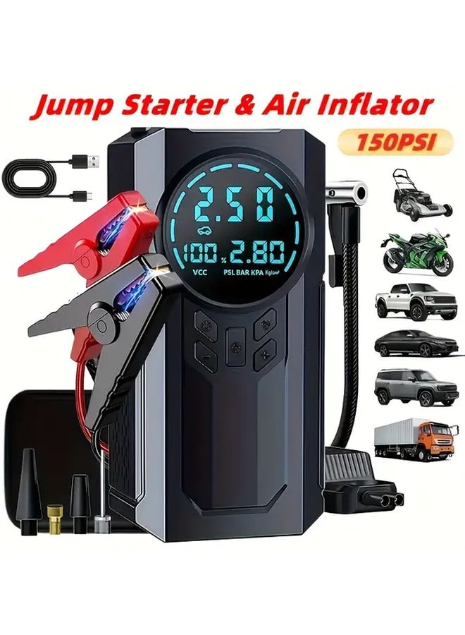 Upgraded Multifunctional Portable Mini Air Compressor With Digital Display Model B - Image 2