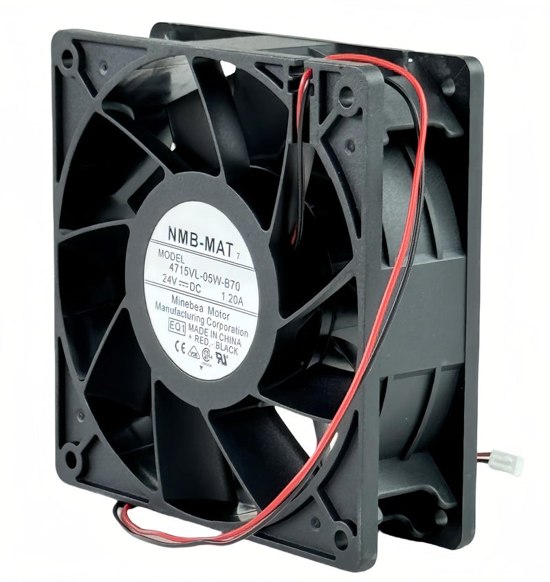 IXGPUTS for 4715VL-05W-B70 Cooling Fan, DC 24V 1.20A NMB-MAT Inverter Cooling Fan, 120X120X38mm 2-Wire Cooling Fan - Image 3