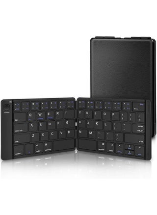 Chillspace Foldable Bluetooth Keyboard - Portable Wireless Keyboard Rechargeable Full Size Ultra Slim Keyboard Compatible IOS Android Windows Smartphone Tablet and Laptop-Black - pzsku/Z0A25FF3F21C26011A12DZ/45/1747142508/6ec64346-a0ce-4a11-94e1-d4be9885f185