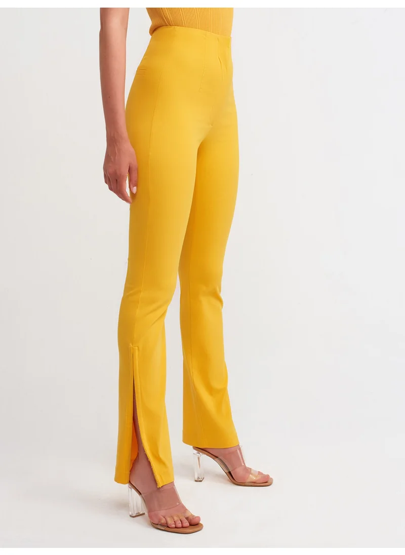 Dilvin 70339 Agraf Detailed Trousers-Orange