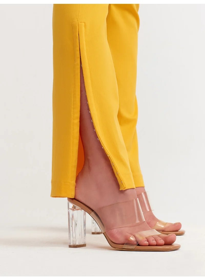 Dilvin 70339 Agraf Detailed Trousers-Orange
