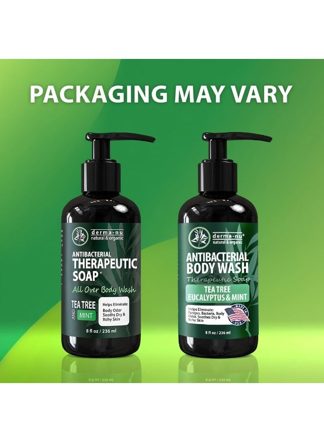 Derma-nu Antibacterial Soap & Body Wash - Natural Fungal Treatment with Tea Tree Oil - Image 2