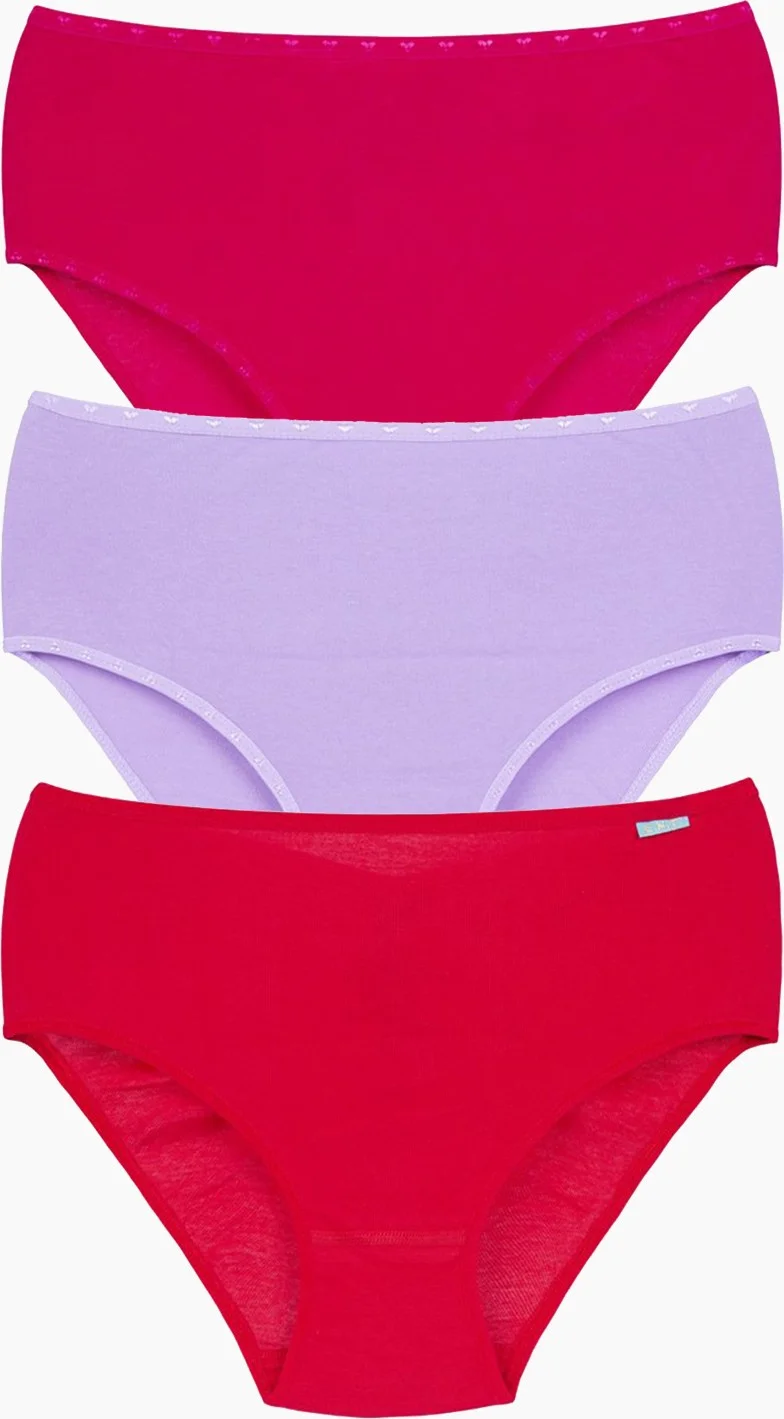Merry Secrets Merry Secret's 3-Pack Rib High Waist Women's Panties