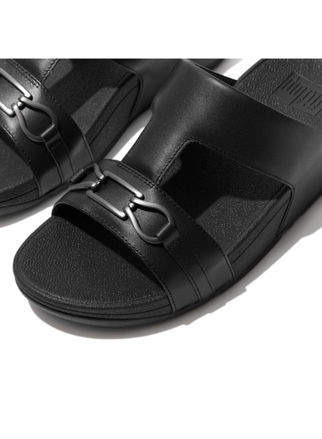 FitFlop 049-680 Fitflop Ladies Sandals Hallye Chain H BAR FD4-090 Black  - Image 3