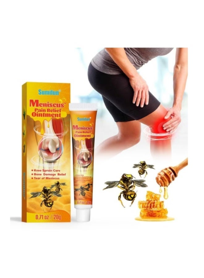 Sumifun مرهم تخفيف آلام الغضروف كريم تخفيف آلام المفاصل التهاب المفاصل كريم العناية بالركبة كريم سم النحل لعلاج المفاصل 20 جرام - Image 4