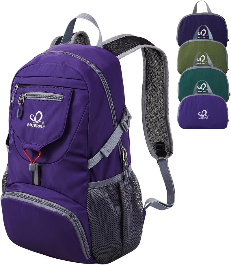 WATERFLY Small Lightweight Packable Backpack: 20l Ultra Light Foldable Travel Hiking Camping Daypack Day Pack for Man Woman - Image 1