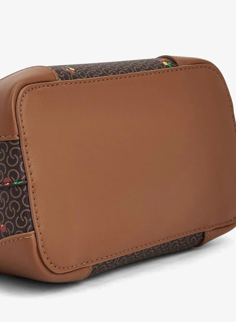 Celeste BROWN Monogram Cherry Print Tote Bag with Handle for Women | Best Price UAE