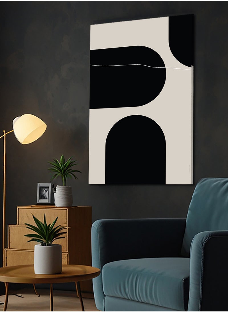 LOWHA Canvas Wall Art Stretched Over Wooden Frame with Vintage Pattern Painting  - Image 2