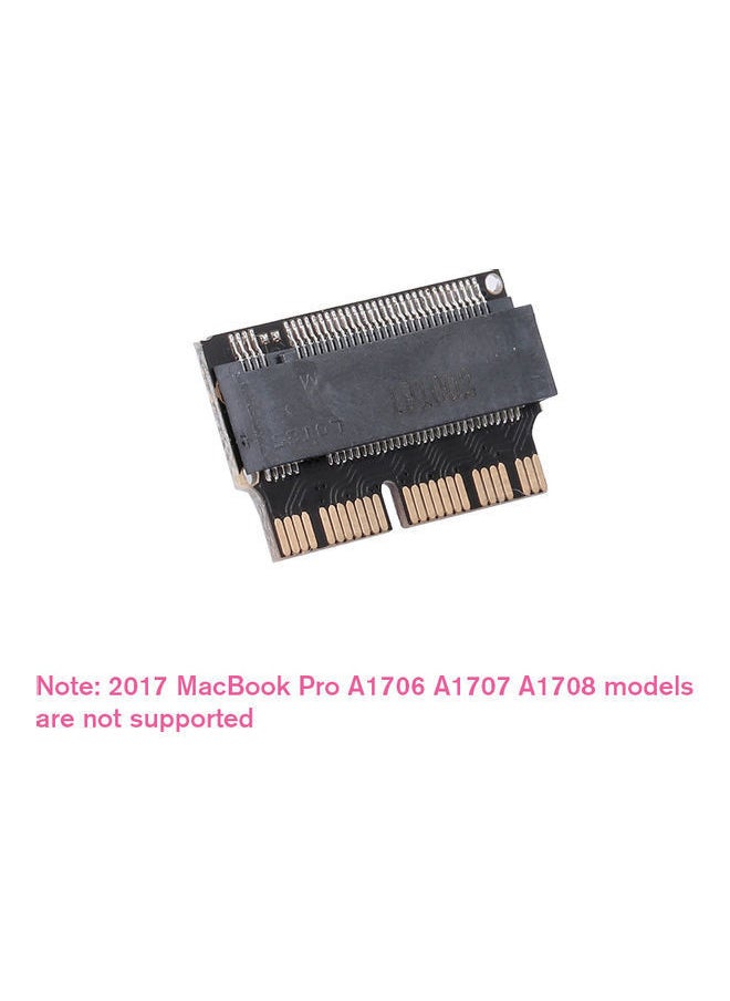 NIBEMINENT - M.2 NVME SSD Convert Adapter Card For Apple MacBook Air Pro Retina Mid 2013/2014/2015/2016/2017 Black - Image 1