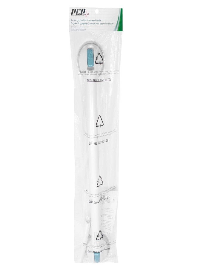 PCP Suction Grip Bathtub and Shower Safety Handle, White, 24 Inch - Image 5