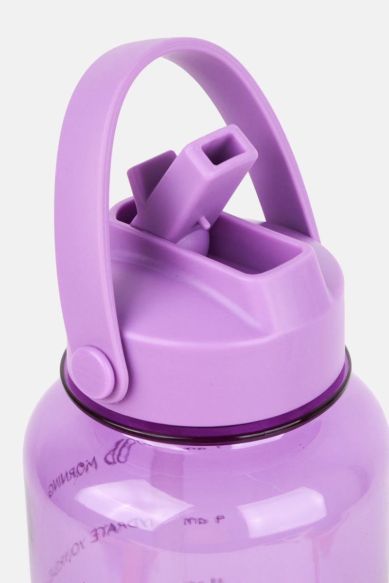 Gibson Home Plastic Graphic Print Water Bottle 1478ml, Assorted - Image 3