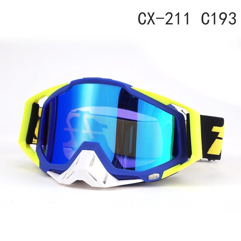 1nn u/n Off-Road Motorcycle Goggles | Windproof Ski and Riding Eyewear, Full-Frame PC Lens, Interchangeable Lenses, Unisex - Image 1