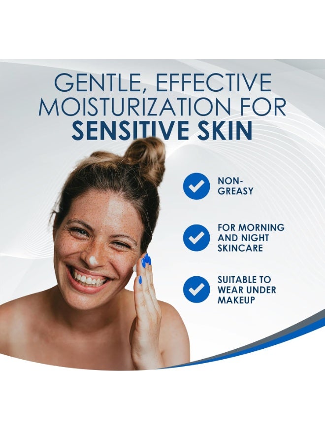 Vanicream مرطب الوجه اليومي من فانيكريم مع السيراميد وحمض الهيالورونيك - مركب بدون مهيجات شائعة لأصحاب البشرة الحساسة، 3 أونصة سائلة (عبوة من قطعة واحدة) - Image 3