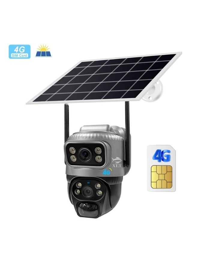 XLT - 4G Sim Card Solar Camera PTZ 360°View Solar Powered Outdoor Security Camera. - Image 1