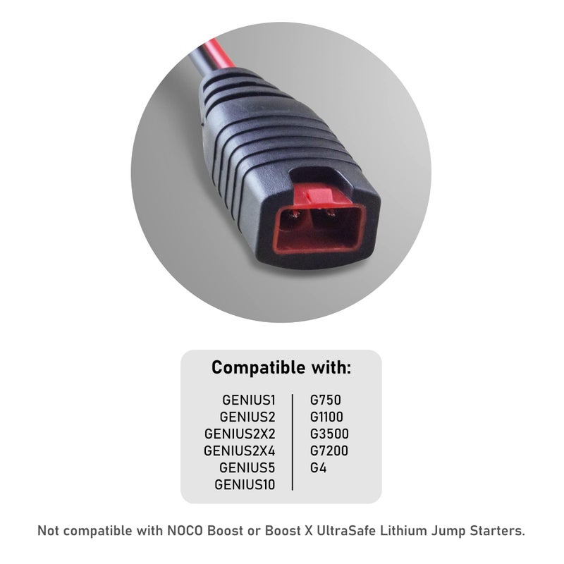 SafeAMP Wire Harness Compatible with NOCO(R) GC008 X-Connect, M10 (3/8in) XL Eyelet Terminal Connector - Image 4