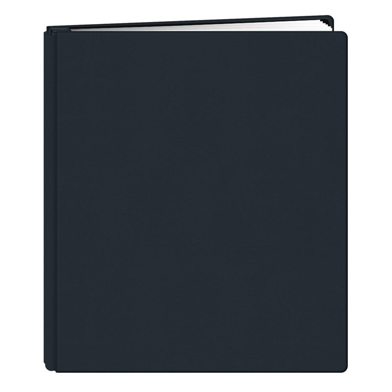 Pioneer Photo Albums 20Page Family Treasures Deluxe Midnight Blue Fabric Cover Scrapbook for 85 x 11Inch Pages Blue White 115 x 9875 x 1375 inches