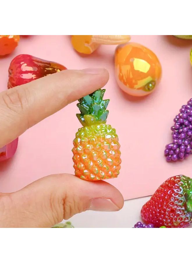 3pcs Realistic Apple Beads Glossy Resin Craft Beads for DIY Jewelry Keychains Phone Charms Bag Decorations - Image 4