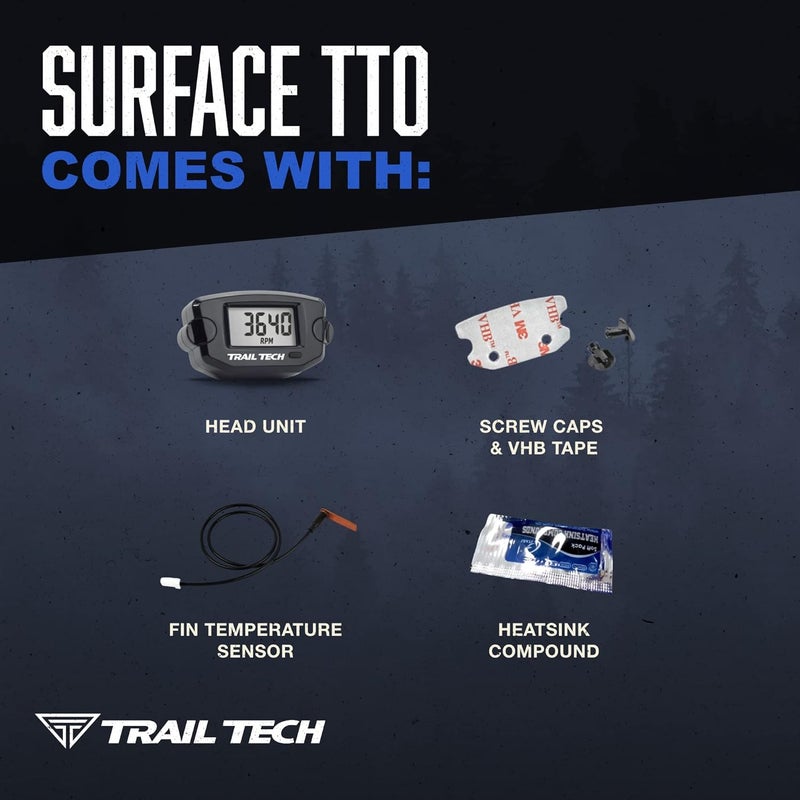 Trail Tech 742-EF8 TTO Temperature Digital Gauge 8mm Fin Sensor KTM Honda Husqvarna - Image 4