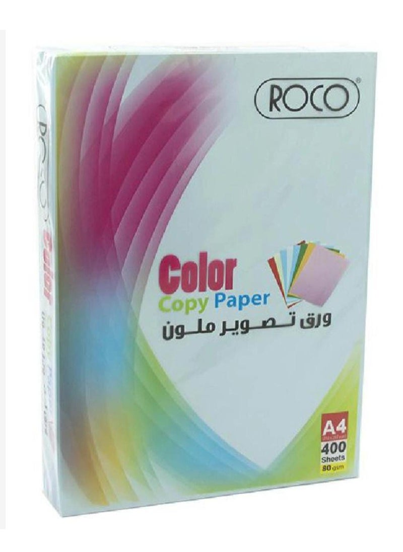 ROCO 400-Sheets Color Copy Paper Blue 