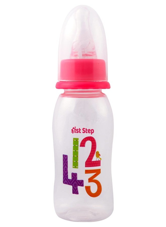 1st Step BPA Free Baby Feeding Bottle with Anti-Colic Nipple (60ml, Blue) (120ml, Pink, 1) - Image 1