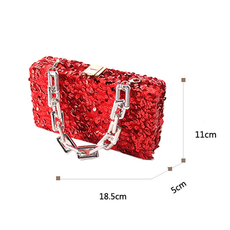 Retro New Dinner Bag Women'S Bag Party Clutch Bag Women'S Bag Bridal Evening Bag Chain Bag - Image 1