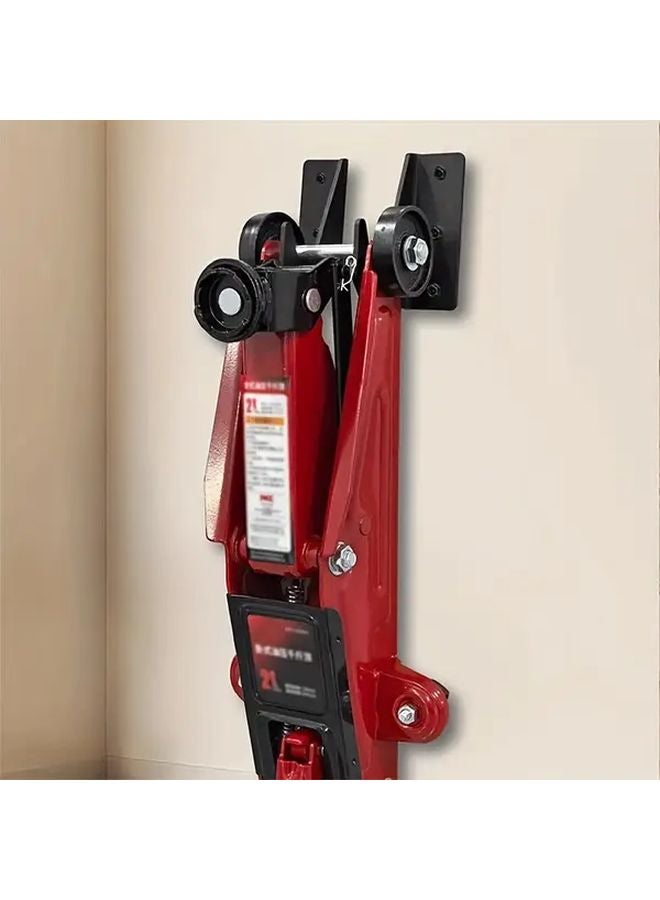 Black Heavy Duty Metal Jack Stand Hook with Locking Mechanism - Image 3
