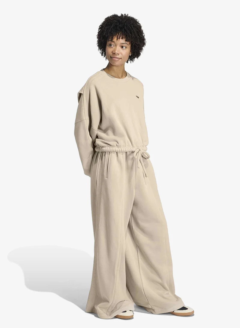Adidas Originals Beige Essential Logo Sweatpants for Women | Best Price UAE