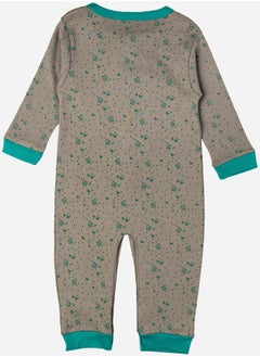 Babies Basic Printed Cotton Long Sleeves Sleepsuit  - Image 2