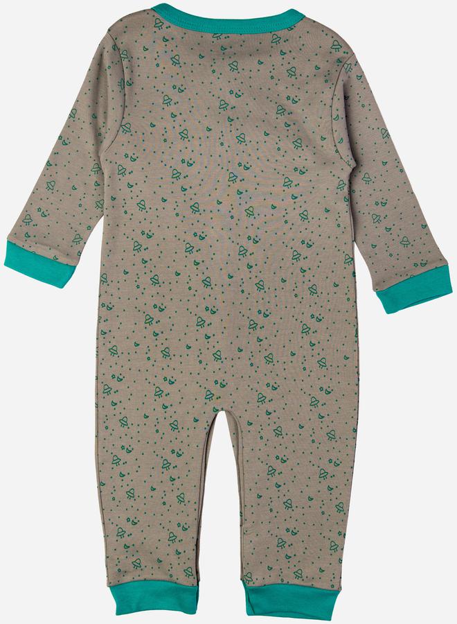 Babies Basic Printed Cotton Long Sleeves Sleepsuit - Image 2