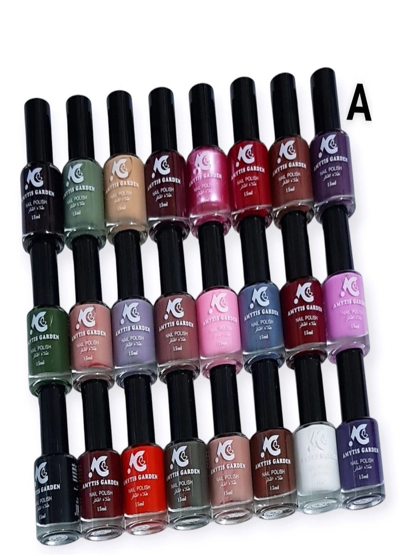 AMYTIS GARDEN - nail polish set 24 color WW606A - Image 1