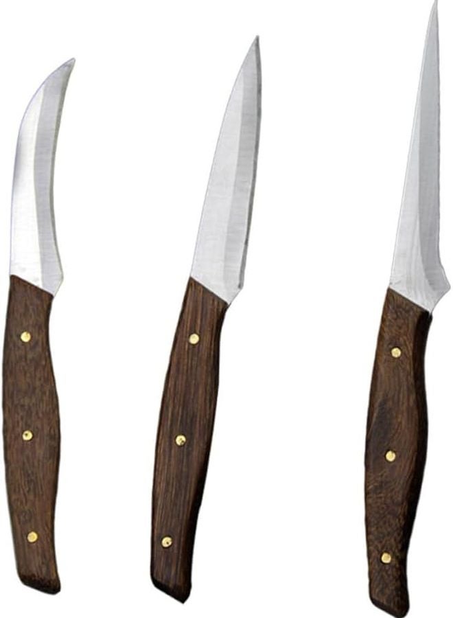Stainless Steel Fruit Carving Cutter Set Ergonomic Handle Easy Clean Home Restaurant Use - Image 1