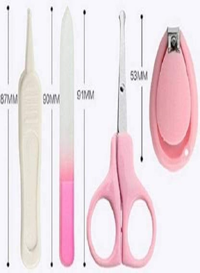Crawl'in Baby, Infant And Toddler Grooming Nail Kit With Scissors/Baby Nail Clipper Safety Cutter & Manicure Pedicure Care Kit (Pink),1 Count - Image 2