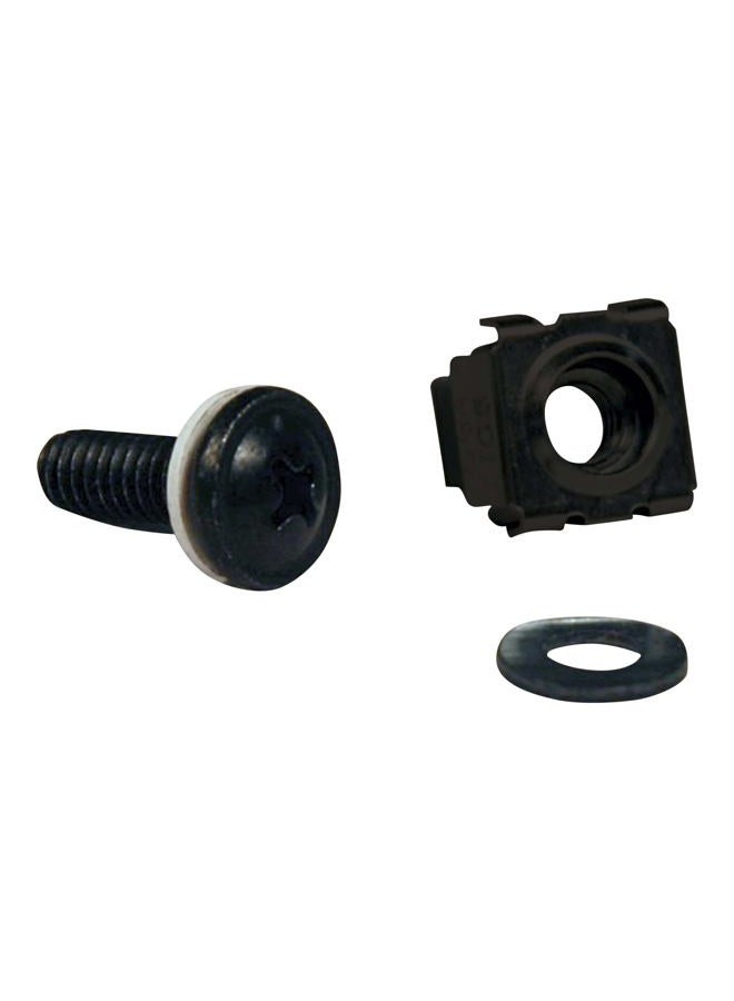 Tripp Lite SRCAGENUTS Rack Enclosure Cabinet Square Hole Hardware Kit Screws, Washers - Image 1
