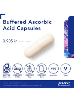 Pure Encapsulations Buffered Ascorbic Acid Capsules ; Vitamin C For Sensitive Individuals* ; 90 Capsules  - Image 5