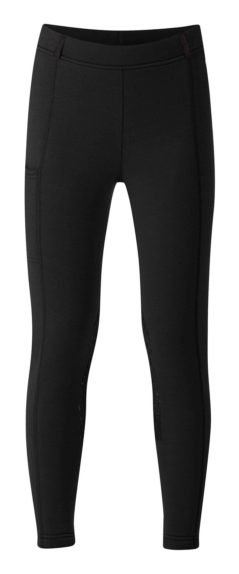 Kerrits Kids Power Stretch Knee Patch Pocket Tight Black Size: S - Image 1