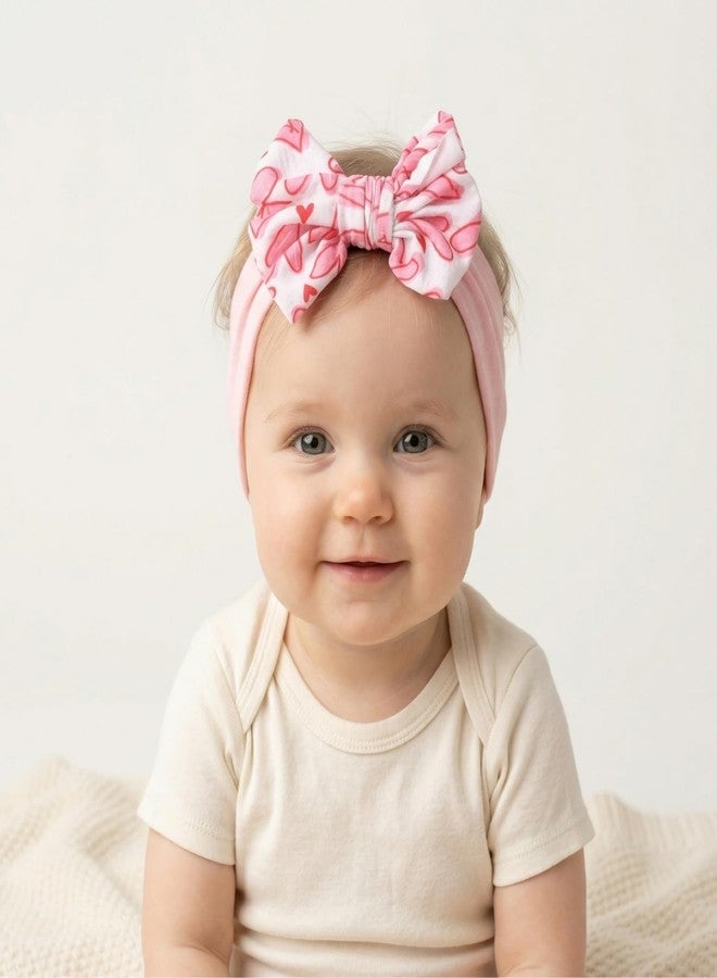 ANNACREATIONS ANNA CREATIONS 2 Pcs Baby Headbands Cute Flower Baby Hairband Soft Elastics Stretchy Bow Head Bands Multicolor Hair Accessories for Baby Girls New Born Kids - Image 5