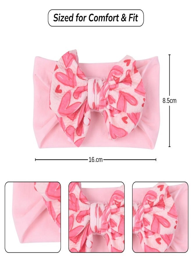 ANNACREATIONS ANNA CREATIONS 2 Pcs Baby Headbands Cute Flower Baby Hairband Soft Elastics Stretchy Bow Head Bands Multicolor Hair Accessories for Baby Girls New Born Kids - Image 2