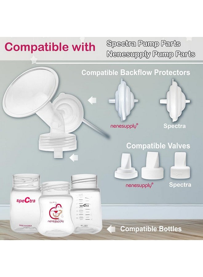 Nenesupply 19mm 2 pc Flanges Compatible with Spectra S2 S1 9 Plus Synergy Gold Breastpump Replacement to Spectra Pump Parts Flange Accessories Wide Mouth Work with Valve Backflow Protector Bottle - Image 3